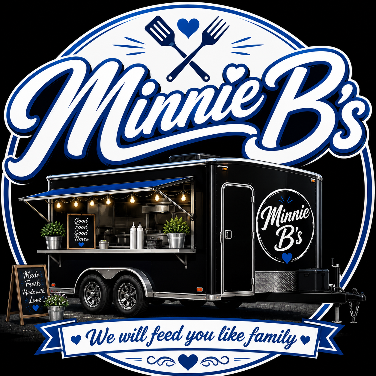 Minnie B's Blue Plate logo